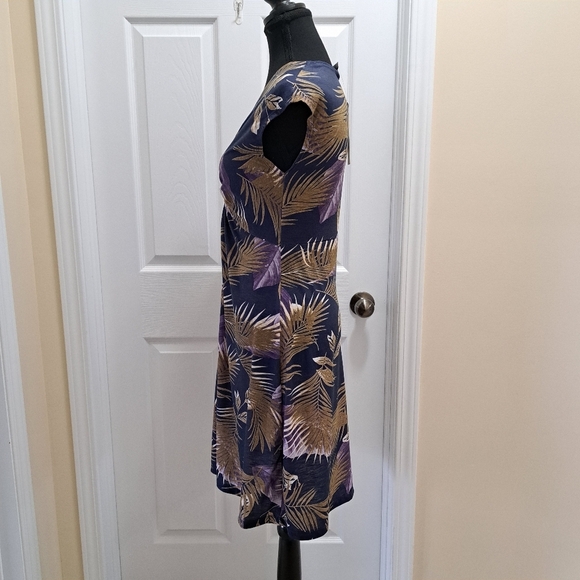 ❤️ NWT Sansara Tropical Print Dress Women's Small Twist Front Sleeveless Dress - Picture 6 of 10